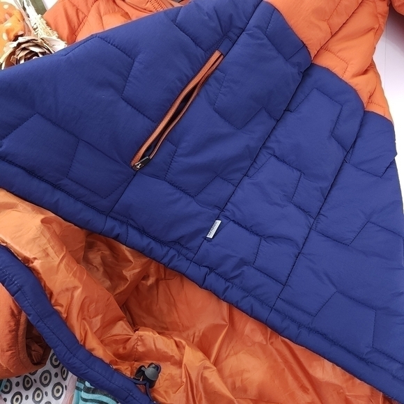 New Magellan Orange Blue Men's Puffer Coat Sz XL - Picture 4 of 14